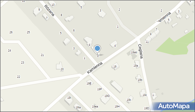 Czaplinek, Różana, 2, mapa Czaplinek