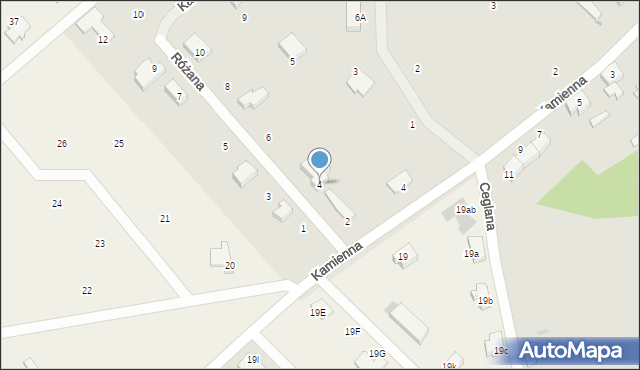 Czaplinek, Różana, 4, mapa Czaplinek