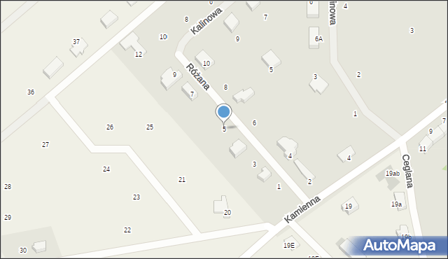 Czaplinek, Różana, 5, mapa Czaplinek