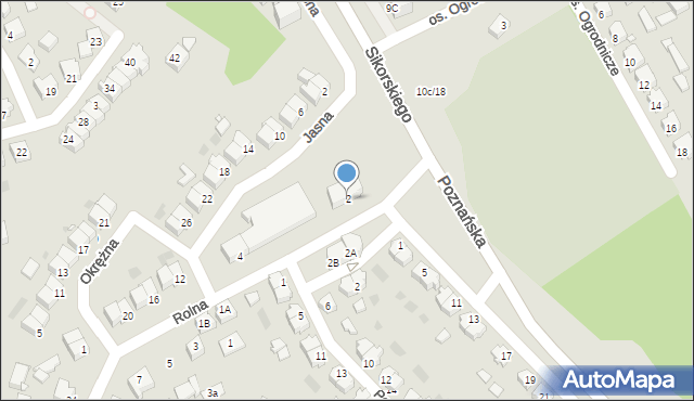 Czarnków, Rolna, 2, mapa Czarnków