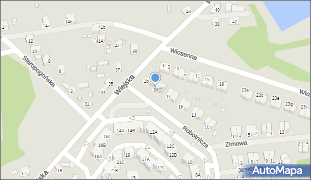 Czeladź, Robotnicza, 1d, mapa Czeladź