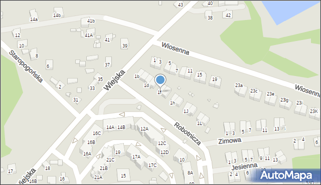 Czeladź, Robotnicza, 1f, mapa Czeladź
