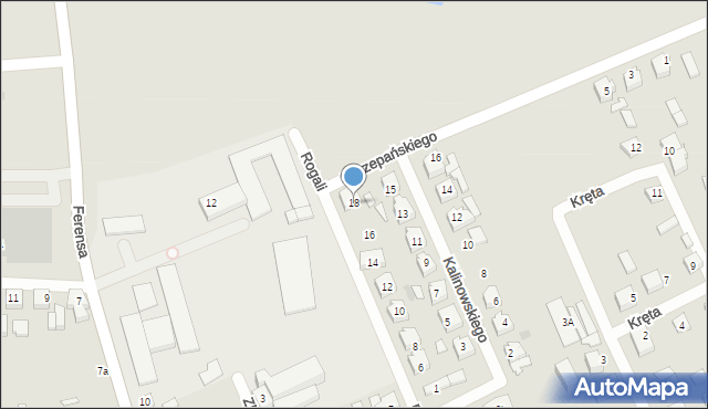 Czersk, Rogali Wincentego, 18, mapa Czersk