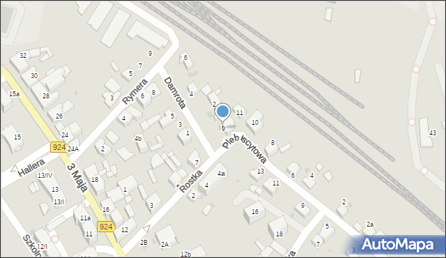 Czerwionka-Leszczyny, Rostka Józefa, dr., 9, mapa Czerwionka-Leszczyny