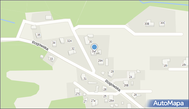 Czyżowice, Rogowska, 30a, mapa Czyżowice