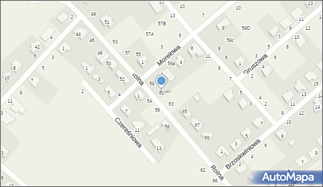 Dąbrowa, Rolna, 61, mapa Dąbrowa