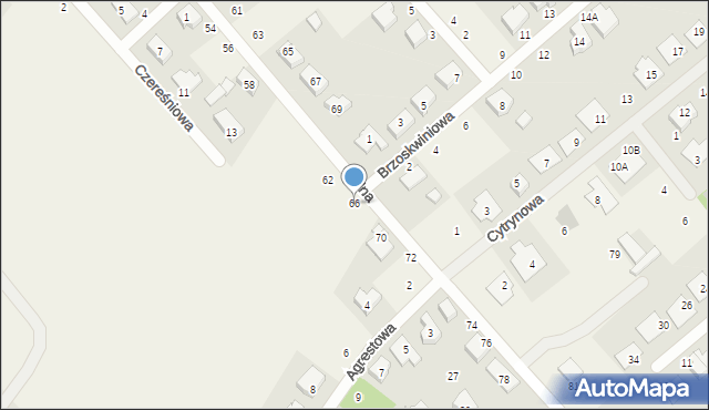 Dąbrowa, Rolna, 66, mapa Dąbrowa