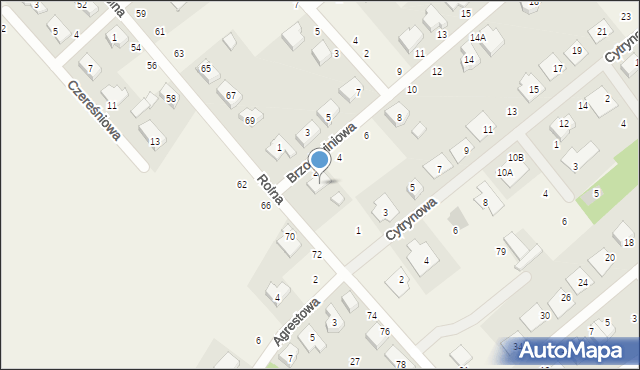 Dąbrowa, Rolna, 73, mapa Dąbrowa