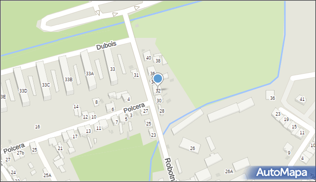 Dąbrowa Górnicza, Robotnicza, 32, mapa Dąbrowa Górnicza