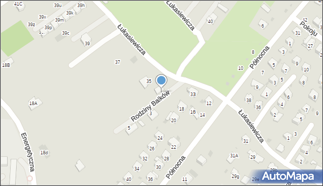 Dębica, Rodziny Balków, 2, mapa Dębicy