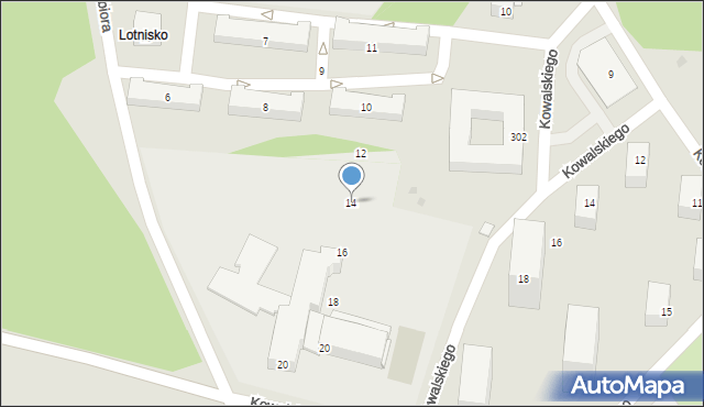 Dęblin, Rogowskiego Jerzego, płk. pil., 14, mapa Dęblin