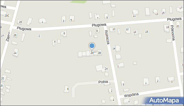 Dębno, Rolnicza, 2d, mapa Dębno