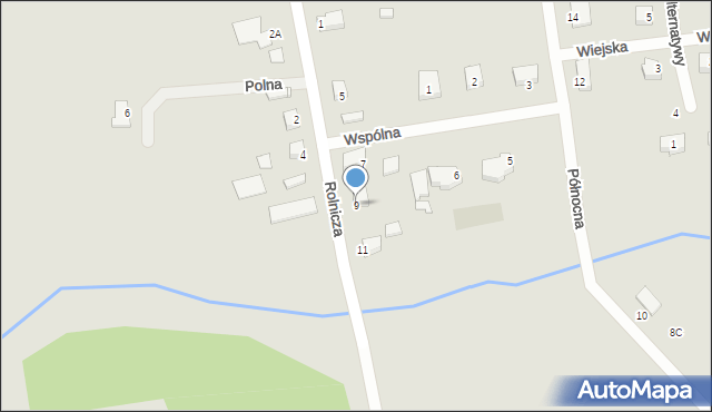 Dębno, Rolnicza, 9, mapa Dębno