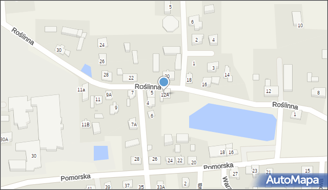 Dębogórze, Roślinna, 12A, mapa Dębogórze