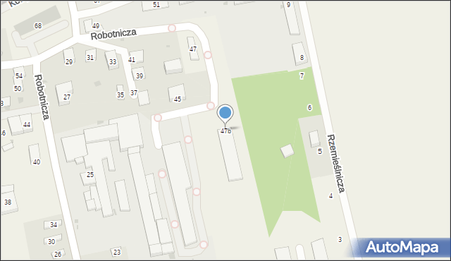 Długołęka, Robotnicza, 47b, mapa Długołęka