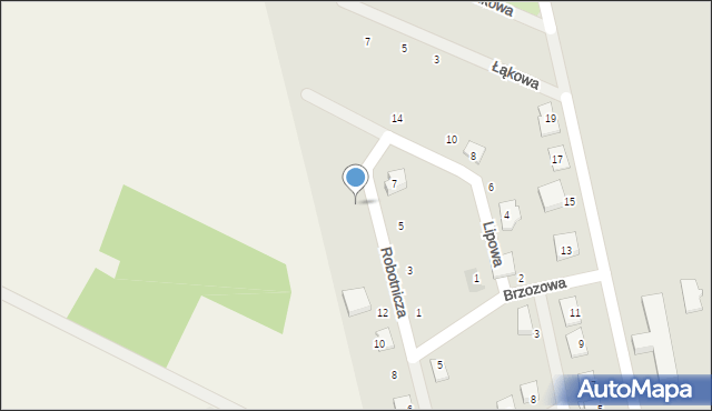 Dobrzany, Robotnicza, 20, mapa Dobrzany