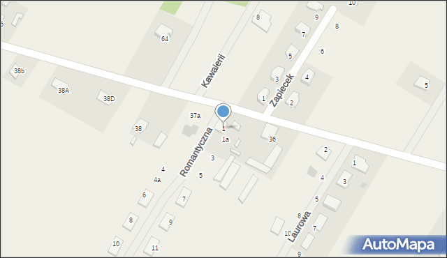 Dosin, Romantyczna, 1, mapa Dosin