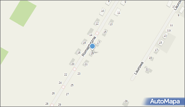 Dosin, Romantyczna, 19, mapa Dosin
