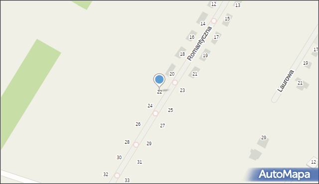 Dosin, Romantyczna, 22, mapa Dosin