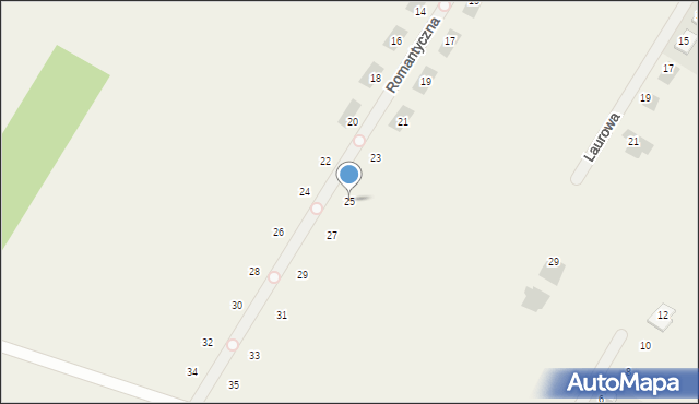 Dosin, Romantyczna, 25, mapa Dosin