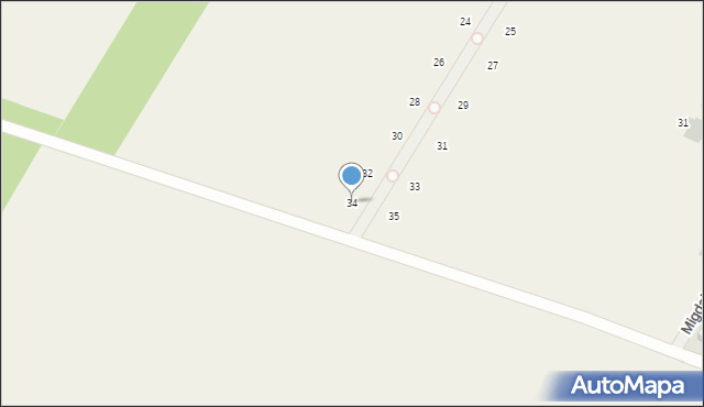 Dosin, Romantyczna, 34, mapa Dosin