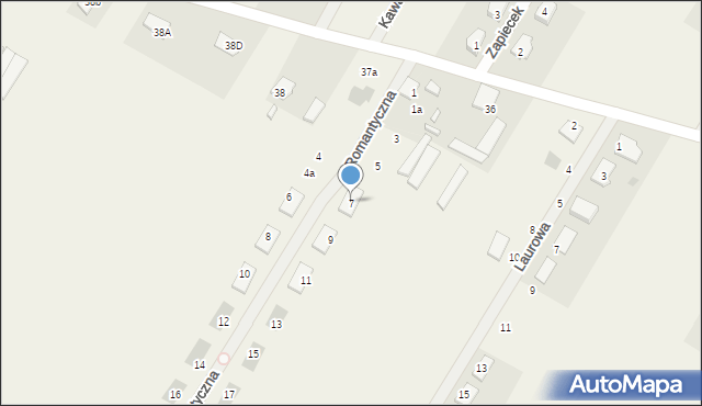 Dosin, Romantyczna, 7, mapa Dosin