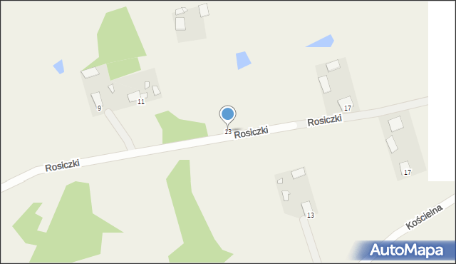 Dubeczno, Rosiczki, 13, mapa Dubeczno