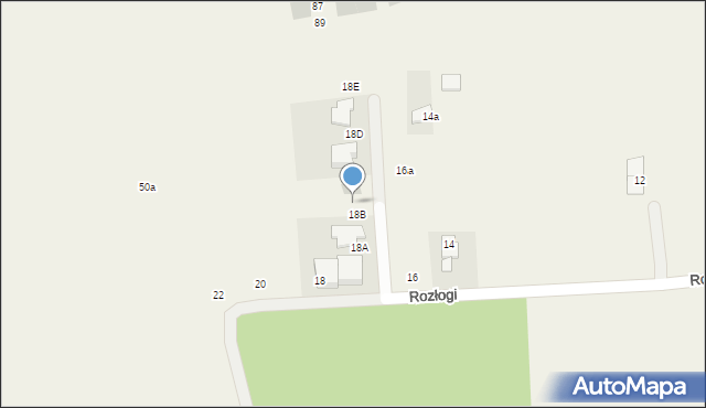 Duchnice, Rozłogi, 18ab, mapa Duchnice