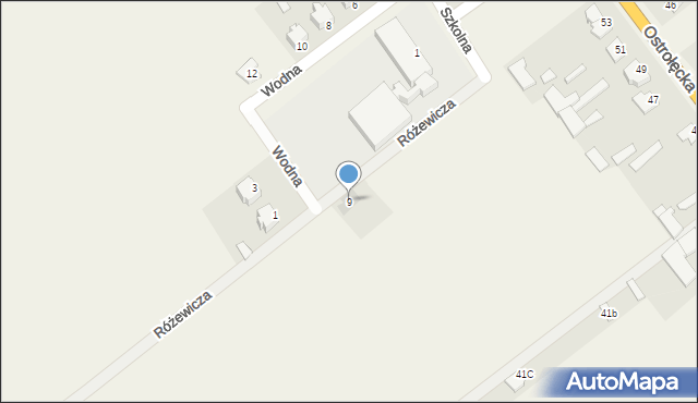 Dylewo, Różewicza Tadeusza, 9, mapa Dylewo