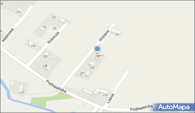 Dzianisz, Różana, 12, mapa Dzianisz