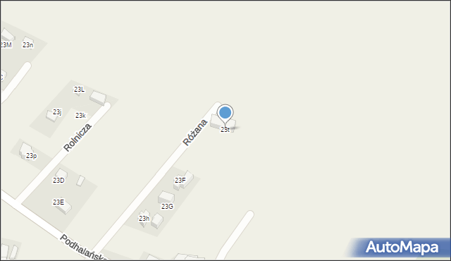 Dzianisz, Różana, 18, mapa Dzianisz