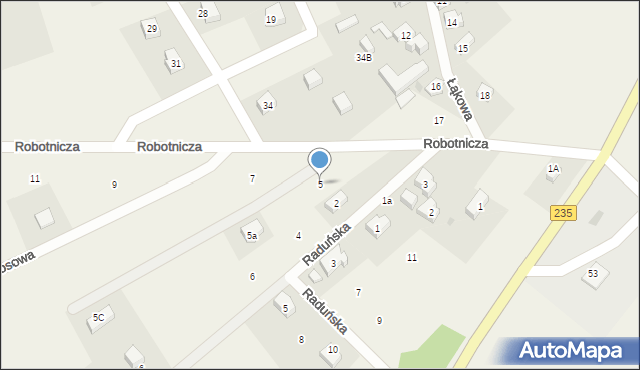 Dziemiany, Robotnicza, 5, mapa Dziemiany