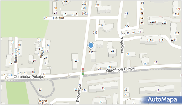 Elbląg, Robotnicza, 230, mapa Elbląga