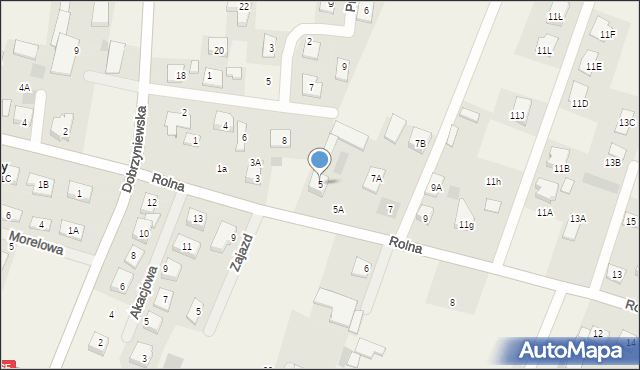 Fasty, Rolna, 5, mapa Fasty