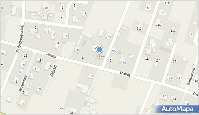 Fasty, Rolna, 7, mapa Fasty