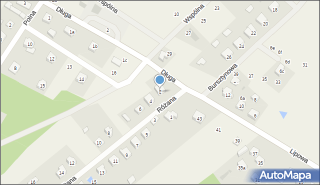 Frank, Różana, 2, mapa Frank