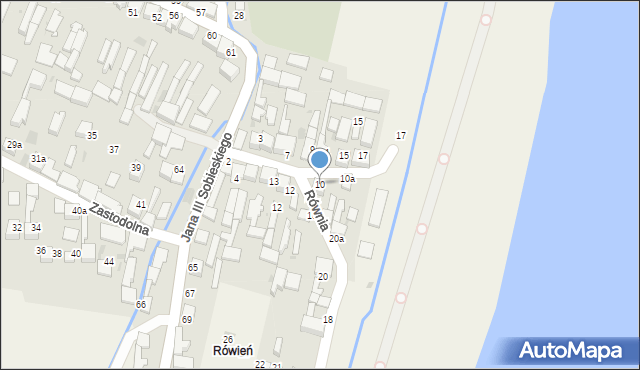 Frydman, Równia, 10, mapa Frydman