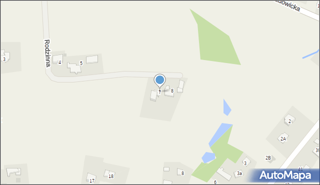 Frydrychowice, Rodzinna, 7, mapa Frydrychowice