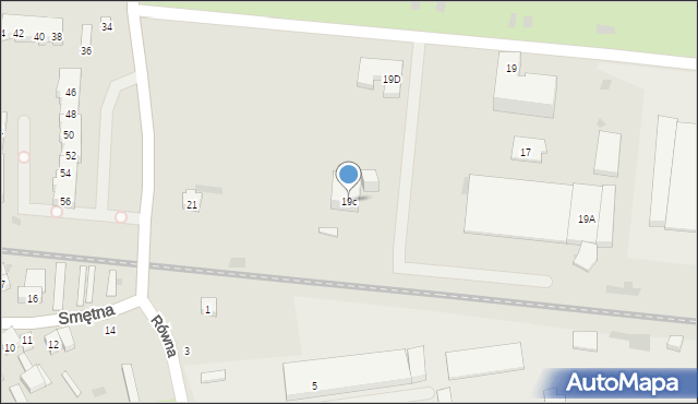 Gdańsk, Równa, 19c, mapa Gdańska