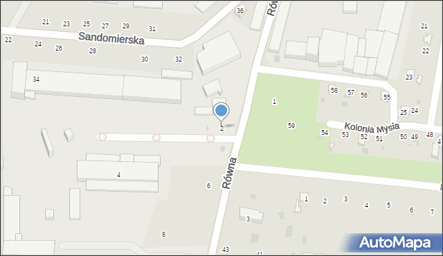 Gdańsk, Równa, 2, mapa Gdańska