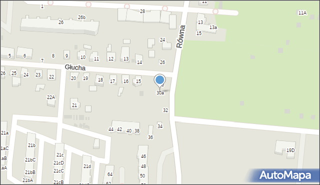 Gdańsk, Równa, 30a, mapa Gdańska