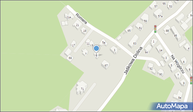Gdańsk, Romera Eugeniusza, prof., 5, mapa Gdańska