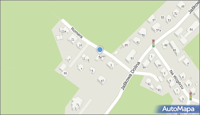 Gdańsk, Romera Eugeniusza, prof., 5a, mapa Gdańska