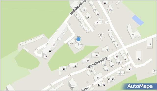 Gdańsk, Rodakowskiego Henryka, 4, mapa Gdańska