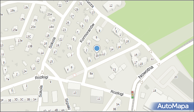 Gdańsk, Rozłogi, 10, mapa Gdańska