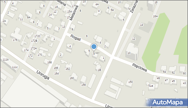 Gdynia, Rogali Tomasza, 3, mapa Gdyni