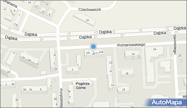 Gdynia, Romanowskiego Bolesława, kmdr., 10, mapa Gdyni