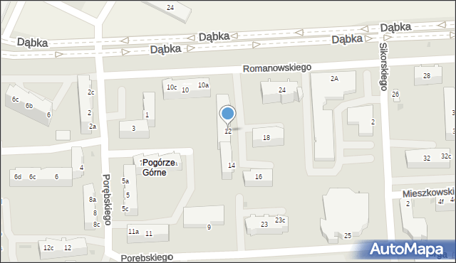 Gdynia, Romanowskiego Bolesława, kmdr., 12, mapa Gdyni