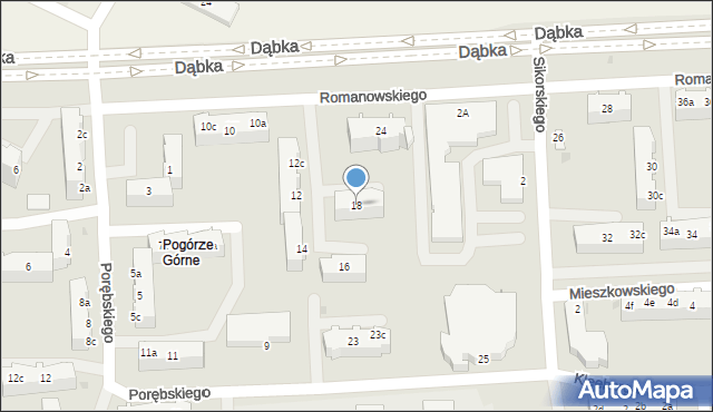 Gdynia, Romanowskiego Bolesława, kmdr., 18, mapa Gdyni