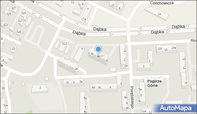 Gdynia, Romanowskiego Bolesława, kmdr., 6b, mapa Gdyni